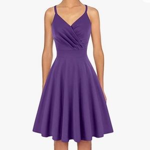 Purple A-Line Dress